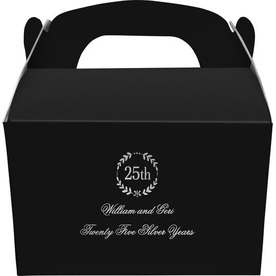 Pick Your Anniversary Wreath Gable Favor Boxes